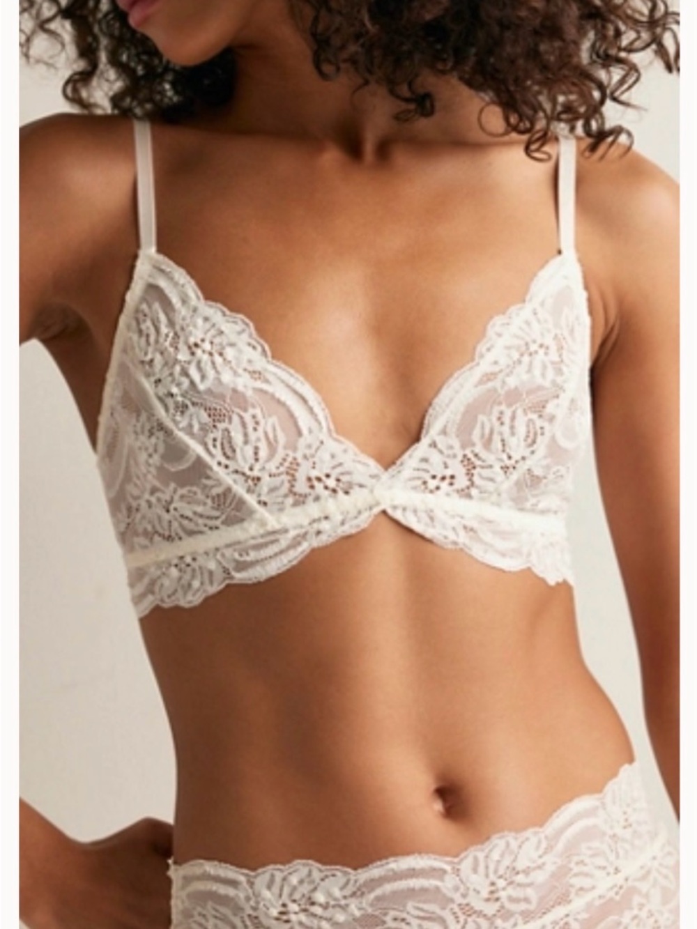 Free People Last Dance Lace Triangle Bralette